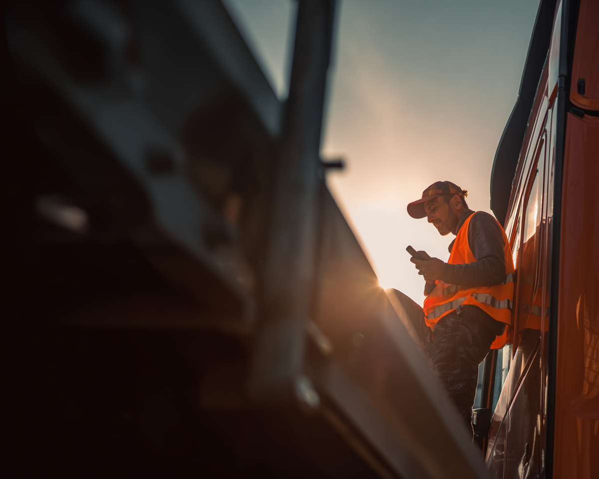 Logistics truck driver